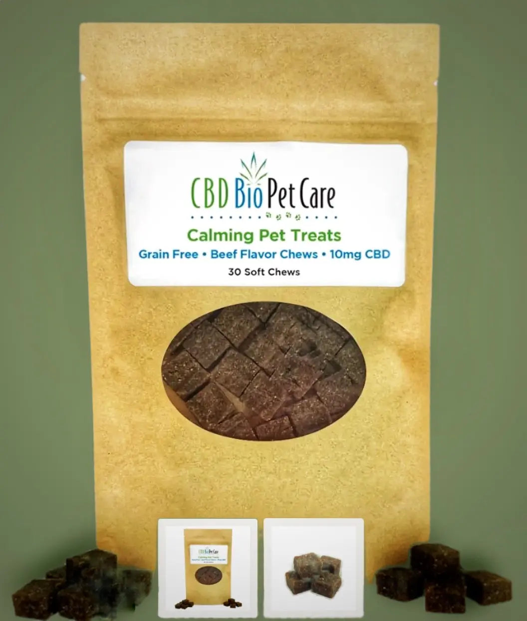 CBD Calming Pet Chews 30ct - 10mg CBD BIOCARE